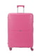 Велика пластикова валіза рожевого кольору на 4-х колесах | 6767352 | фото 2