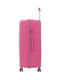 Велика пластикова валіза рожевого кольору на 4-х колесах | 6767352 | фото 3