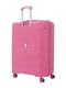 Велика пластикова валіза рожевого кольору на 4-х колесах | 6767352 | фото 4
