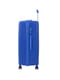 Велика пластикова валіза синього кольору на 4-х колесах | 6767353 | фото 3