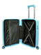 Маленька пластикова валіза блакитного кольору на 4-х колесах | 6767354 | фото 5