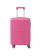 Маленька пластикова валіза рожевого кольору на 4-х колесах | 6767359 | фото 2