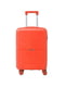 Маленька пластикова валіза помаранчевого кольору на 4-х колесах | 6767360 | фото 2