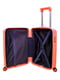 Маленька пластикова валіза помаранчевого кольору на 4-х колесах | 6767360 | фото 5