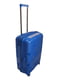 Середня пластикова валіза синього кольору | 6767392 | фото 2