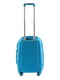 Маленька блакитна дорожня пластикова валіза на 4-х колесах (45 л) | 6767404 | фото 2