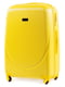 Середня жовта дорожня валіза на 4-х колесах з розширенням (62 л) | 6767409
