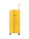 Валіза пластикова валіза жовтого кольору на 4-х колесах | 6767423 | фото 3