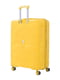 Валіза пластикова валіза жовтого кольору на 4-х колесах | 6767423 | фото 4