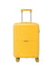 Маленька пластикова валіза жовтого кольору на 4-х колесах | 6767425 | фото 2