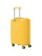 Маленька пластикова валіза жовтого кольору на 4-х колесах | 6767425 | фото 4