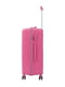 Пластикова валіза середнього розміру рожевого кольору на 4-х колесах | 6767433 | фото 3