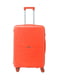Пластикова валіза середнього розміру помаранчевого кольору на 4-х колесах | 6767434 | фото 2