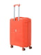 Пластикова валіза середнього розміру помаранчевого кольору на 4-х колесах | 6767434 | фото 4