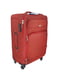 Середня текстильна валіза бордового кольору | 6767438