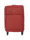 Середня текстильна валіза бордового кольору | 6767438 | фото 2
