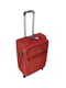 Середня текстильна валіза бордового кольору | 6767438 | фото 3