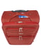 Середня текстильна валіза бордового кольору | 6767438 | фото 4