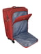 Середня текстильна валіза бордового кольору | 6767438 | фото 5