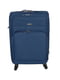 Середня текстильна валіза темно-синього кольору | 6767439 | фото 2