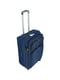Середня текстильна валіза темно-синього кольору | 6767439 | фото 3