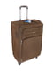 Велика текстильна валіза коричневого кольору | 6767445 | фото 3