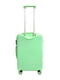 Пластикова валіза бірюзового кольору середнього розміру на 4-х колесах | 6767522 | фото 3