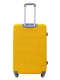Велика пластикова валіза жовтого кольору на 4-х колесах | 6767525 | фото 3