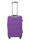 Пластикова валіза середнього розміру фіолетова на 4-х колесах | 6767542 | фото 3