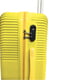 Пластикова валіза середнього розміру жовтого кольору на 4-х колесах | 6767545 | фото 4