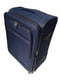 Тканинна валіза середнього розміру темно-синя на 4-х колесах | 6767552 | фото 4