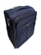 Мала тканинна валіза темно-синього кольору на 2-х колесах | 6767556 | фото 3