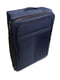 Тканинна валіза середнього розміру темно-синя на 2-х колесах | 6767558 | фото 3