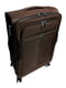 Велика тканинна валіза коричневого кольору на 4-х колесах | 6767595 | фото 4