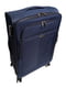 Велика тканинна валіза темно-синього кольору на 4-х колесах | 6767596 | фото 3
