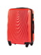 Середня помаранчева дорожня пластикова валіза на 4-х колесах з розширенням (62 л) | 6767634