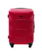 Середня червона дорожня пластикова валіза на 4-х колесах (62 л) | 6767702 | фото 2
