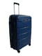 Велика пластикова валіза синього кольору | 6767709 | фото 2
