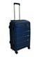 Середня пластикова валіза синього кольору | 6767711 | фото 2