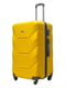 Велика пластикова валіза жовтого кольору на 4-х колесах | 6767721 | фото 2