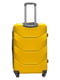 Велика пластикова валіза жовтого кольору на 4-х колесах | 6767721 | фото 3