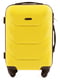 Маленька жовта дорожня пластикова валіза на 4-х колесах (45 л) | 6767722 | фото 2