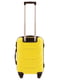 Маленька жовта дорожня пластикова валіза на 4-х колесах (45 л) | 6767722 | фото 3