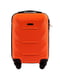 Мала помаранчева дорожня пластикова валіза (28 л) | 6767726 | фото 2