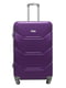 Велика пластикова валіза фіолетового кольору на 4-х колесах | 6767734