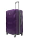Велика пластикова валіза фіолетового кольору на 4-х колесах | 6767734 | фото 2