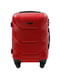 Маленька червона дорожня пластикова валіза на 4-х колесах (45 л) | 6767737 | фото 2