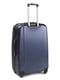 Пластикова валіза середнього розміру синього кольору  на 4-х колесах | 6767742 | фото 2