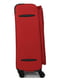 Велика тканинна валіза червоного кольору на 4-х колесах | 6767744 | фото 4
