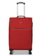 Тканинна валіза середнього розміру червона на 4-х колесах | 6767745 | фото 2